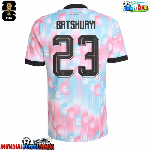 Camiseta Bélgica Michy Batshuayi #23 Segunda Equipación Replica Mundial 2026 mangas cortas